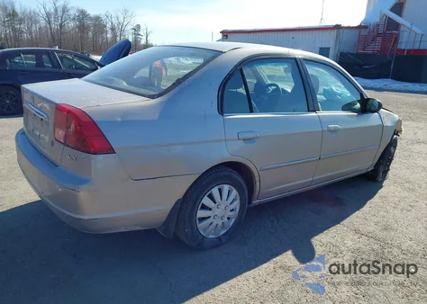 2002 Honda Civic Lx z USA, uszkodzony, nr VIN 2HGES16562H518512